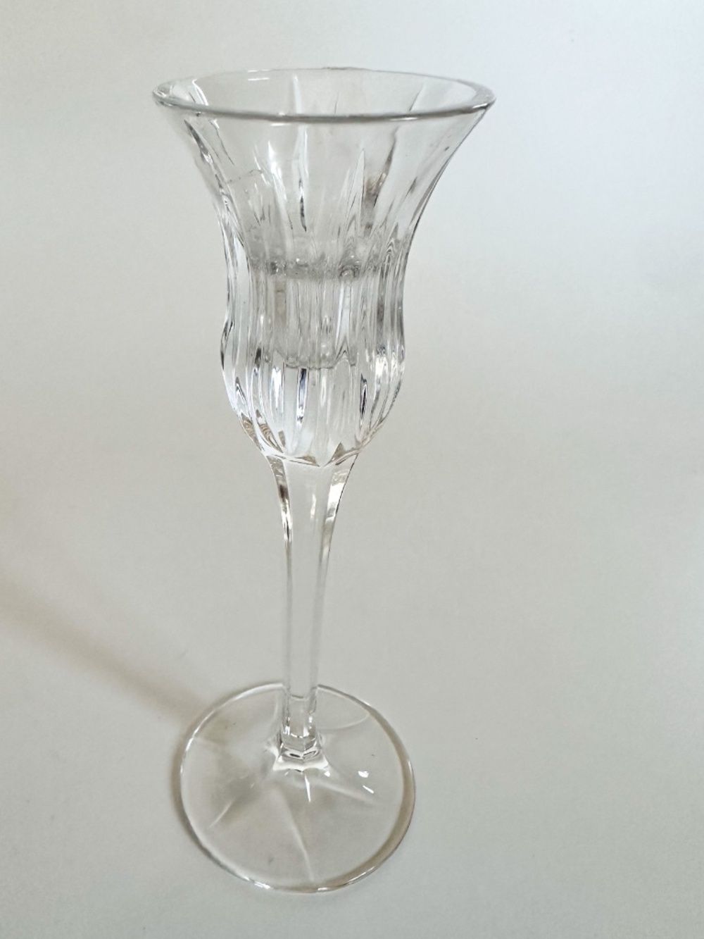 Mikasa Lead Crystal 8" Candle Holder Elegant Tapered Design